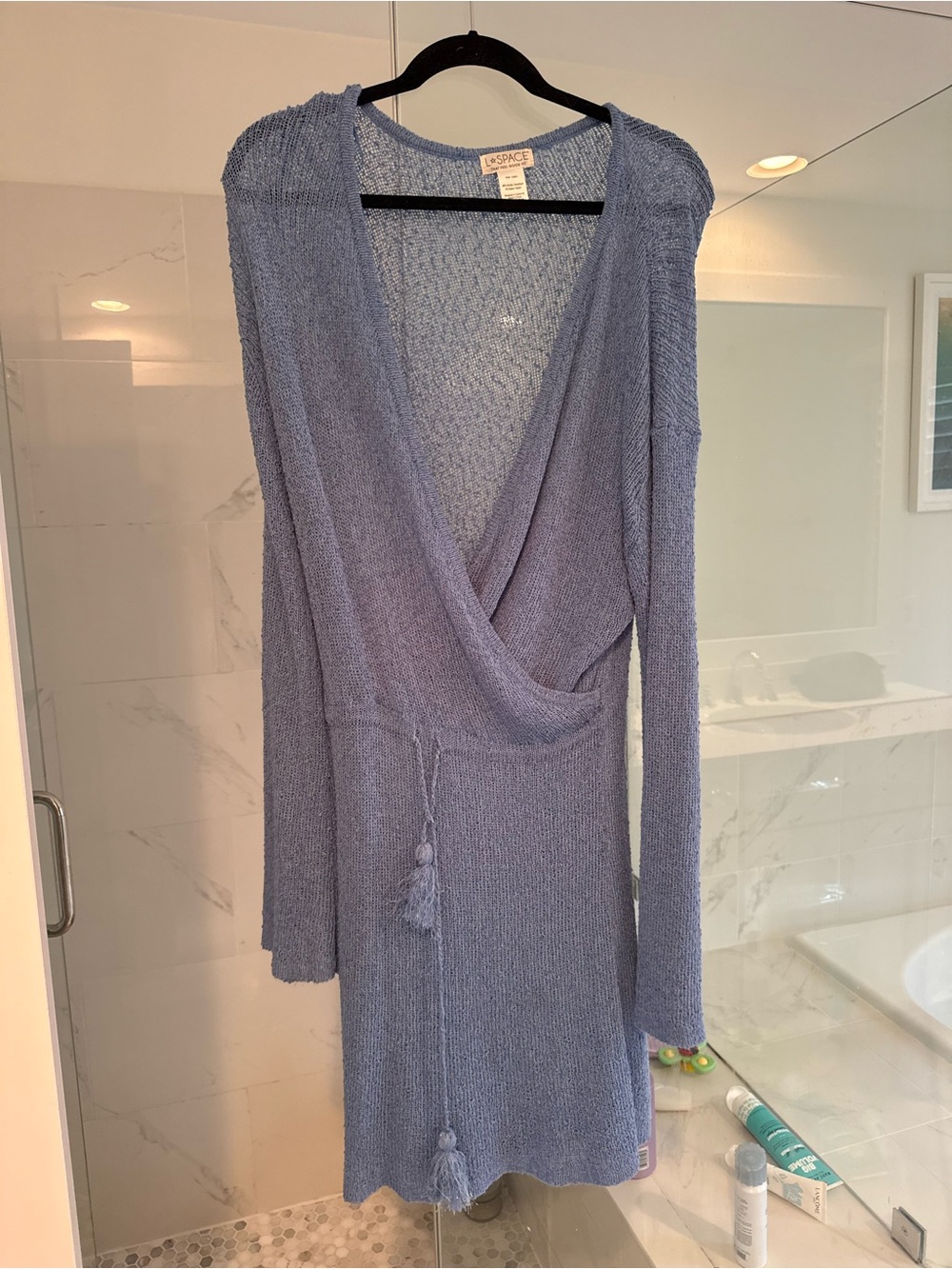 l*space Light Blue Knit Swim Coverup Dress - Picture 4 of 6